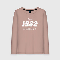 Лонгслив хлопковый женский Limited Edition 1982, цвет: пыльно-розовый