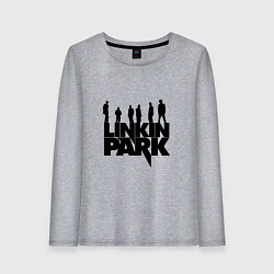 Лонгслив хлопковый женский Linkin Park, цвет: меланж