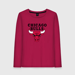 Лонгслив хлопковый женский Chicago Bulls, цвет: маджента