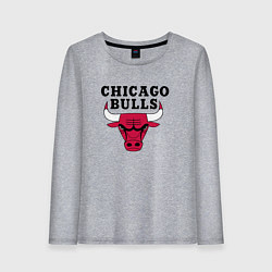 Лонгслив хлопковый женский Chicago Bulls, цвет: меланж