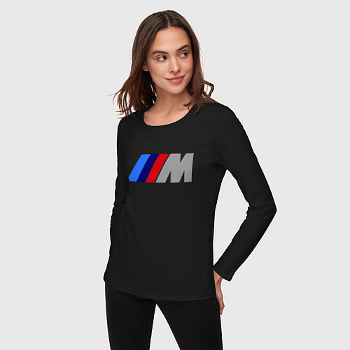 Женский лонгслив BMW M / Черный – фото 3