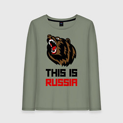 Женский лонгслив This is Russia