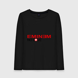 Лонгслив хлопковый женский Eminem: No love, цвет: черный