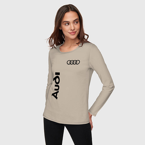 Женский лонгслив Audi Style / Миндальный – фото 3