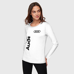 Лонгслив хлопковый женский Audi Style, цвет: белый — фото 2