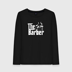 Лонгслив хлопковый женский The Barber Godfather, цвет: черный
