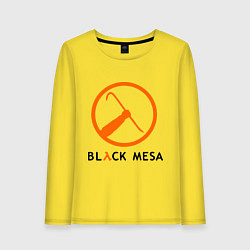 Лонгслив хлопковый женский Black mesa: Scrap, цвет: желтый