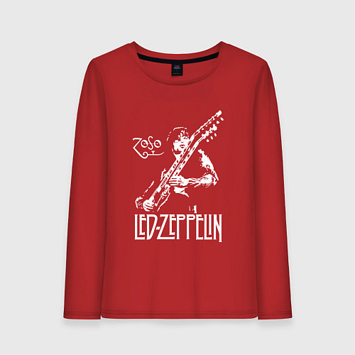 Женский лонгслив Led Zeppelin / Красный – фото 1