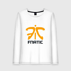 Лонгслив хлопковый женский Fnatic, цвет: белый