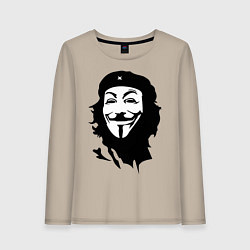Лонгслив хлопковый женский Vendetta Chegevara, цвет: миндальный