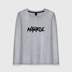 Лонгслив хлопковый женский Markul, цвет: меланж