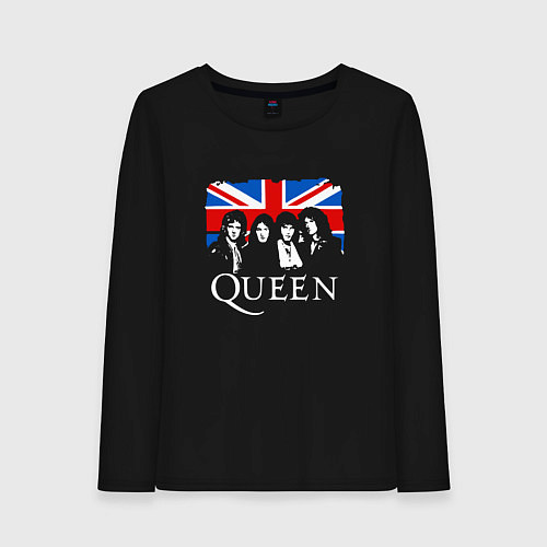 Женский лонгслив Queen UK / Черный – фото 1