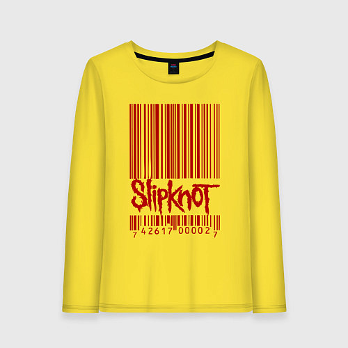 Женский лонгслив Slipknot: barcode / Желтый – фото 1