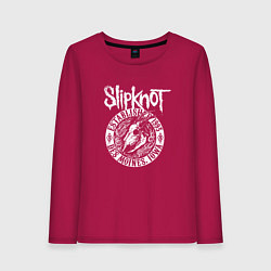 Лонгслив хлопковый женский Slipknot est 1995, цвет: маджента