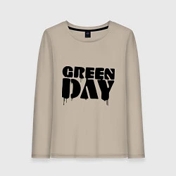 Женский лонгслив Greeen Day: spray style