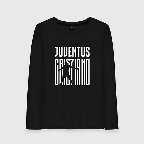 Женский лонгслив Juventus: Cristiano Ronaldo 7 / Черный – фото 1