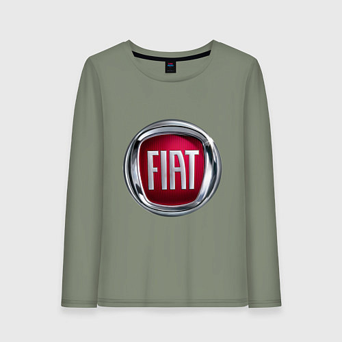 Женский лонгслив FIAT logo / Авокадо – фото 1