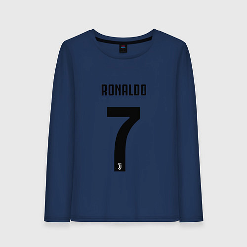 Женский лонгслив RONALDO 7 / Тёмно-синий – фото 1