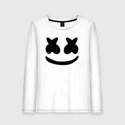Лонгслив хлопковый женский Marshmello, цвет: белый