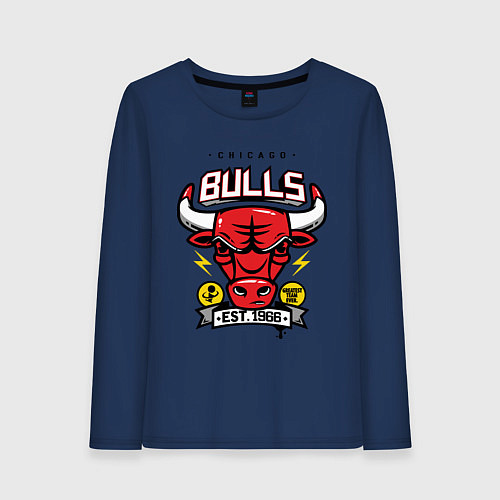 Женский лонгслив Chicago Bulls est. 1966 / Тёмно-синий – фото 1