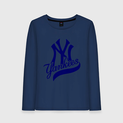 Женский лонгслив NY - Yankees / Тёмно-синий – фото 1