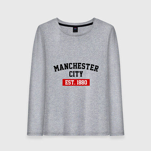 Женский лонгслив FC Manchester City Est. 1880 / Меланж – фото 1