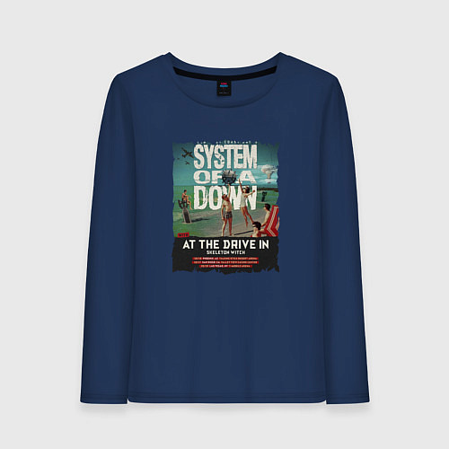 Женский лонгслив System of a Down / Тёмно-синий – фото 1