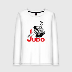 Лонгслив хлопковый женский Judo Master, цвет: белый