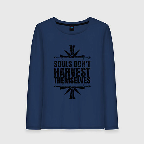 Женский лонгслив Harvest Themselves / Тёмно-синий – фото 1