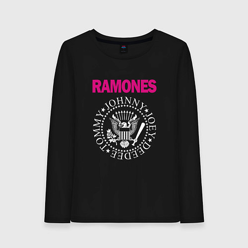 Женский лонгслив Ramones Boyband / Черный – фото 1