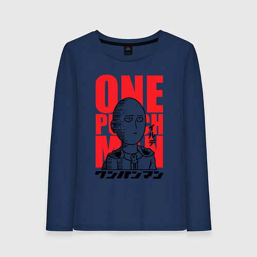 Женский лонгслив Ok Hero / Тёмно-синий – фото 1