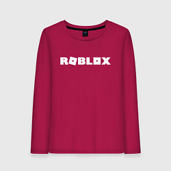 Лонгслив хлопковый женский Roblox Logo, цвет: маджента