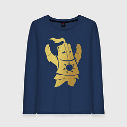 Лонгслив хлопковый женский Praise the Sun!, цвет: тёмно-синий
