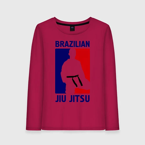 Женский лонгслив Brazilian Jiu jitsu / Маджента – фото 1