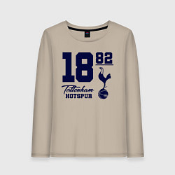 Лонгслив хлопковый женский FC Tottenham 1882, цвет: миндальный