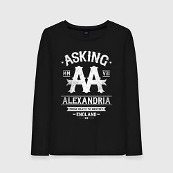 Лонгслив хлопковый женский Asking Alexandria: England, цвет: черный
