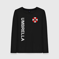 Лонгслив хлопковый женский UMBRELLA CORP, цвет: черный