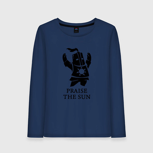 Женский лонгслив Praise the Sun / Тёмно-синий – фото 1