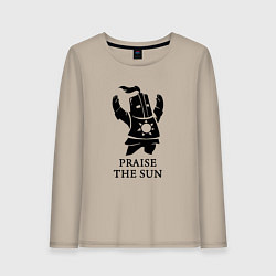 Лонгслив хлопковый женский Praise the Sun, цвет: миндальный