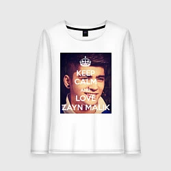 Женский лонгслив Keep Calm & Love Zayn Malik