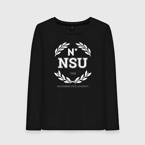 Женский лонгслив NSU / Черный – фото 1