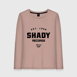 Лонгслив хлопковый женский Shady records, цвет: пыльно-розовый