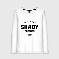 Лонгслив хлопковый женский Shady records, цвет: белый