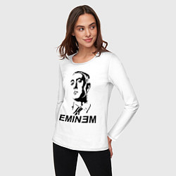 Лонгслив хлопковый женский Эминем, цвет: белый — фото 2