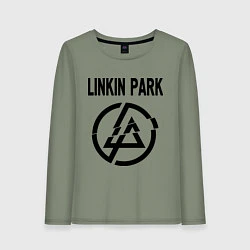 Лонгслив хлопковый женский Linkin Park, цвет: авокадо