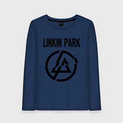 Лонгслив хлопковый женский Linkin Park, цвет: тёмно-синий