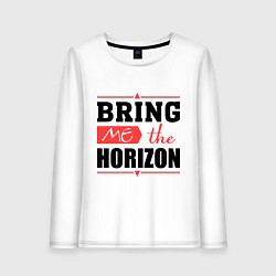 Лонгслив хлопковый женский Bring me the horizon, цвет: белый