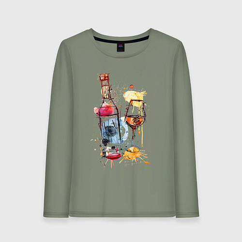 Женский лонгслив Винишко / Авокадо – фото 1