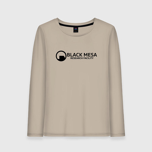 Женский лонгслив Black Mesa: Research Facility / Миндальный – фото 1
