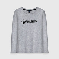 Лонгслив хлопковый женский Black Mesa: Research Facility, цвет: меланж